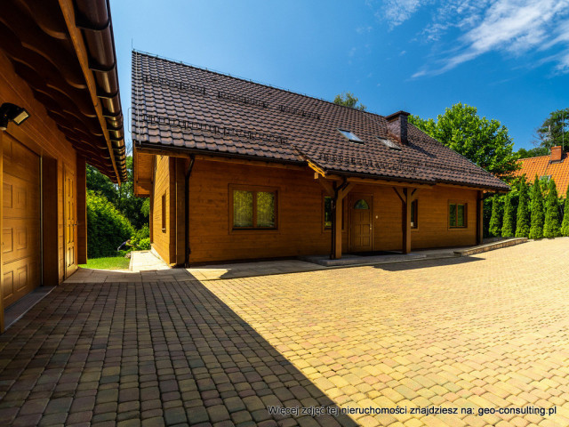 Dom Sprzedaż Bolechowice Dom z bali z ogrodem i garażem duża 36a działka Bolechowice pod Krakowem