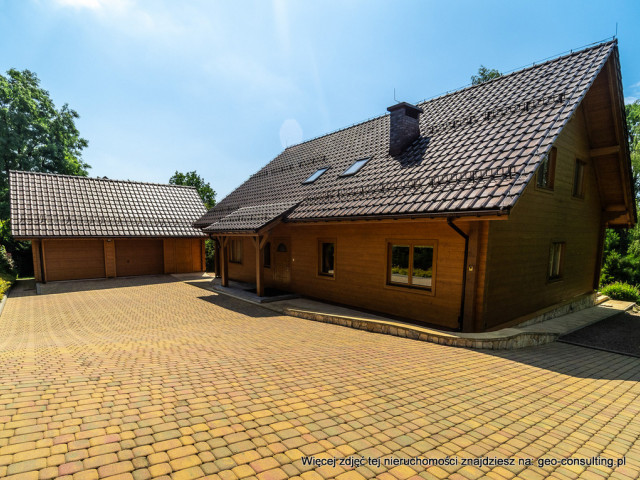 Dom Sprzedaż Bolechowice Dom z bali z ogrodem i garażem duża 36a działka Bolechowice pod Krakowem